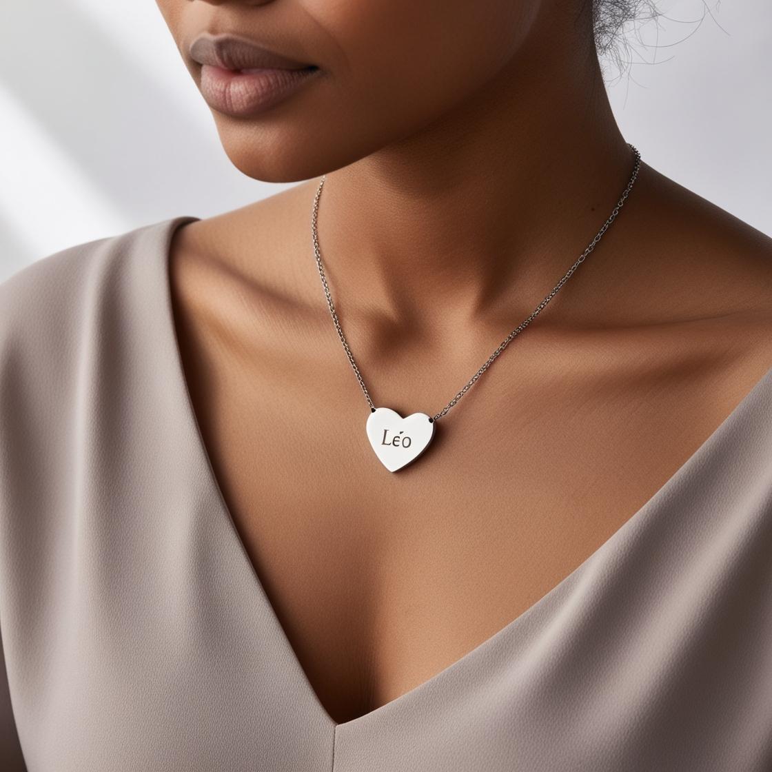 Collier minimaliste personnalisé – acier inoxydable